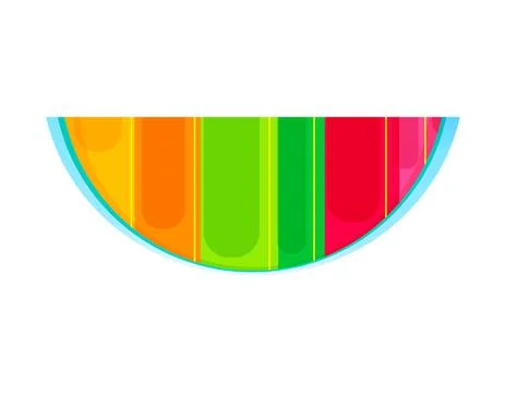 Beautiful multicolored object Illustrazione stock