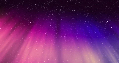 Beautiful multicoloured aurora light phenomenon in a clear night sky Stock-Footage 118380371