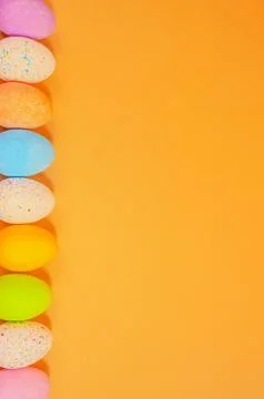 Beautiful multicoloured Easter eggs Foto stock