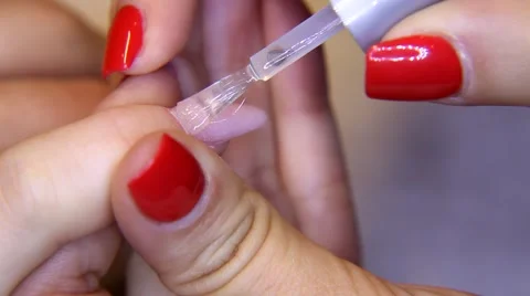 Beautiful nails manicure Stock Footage 54549715