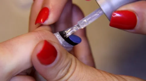 Beautiful nails manicure Stock Footage 54552301