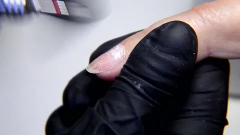 Beautiful nails manicure Stock Footage 100672126