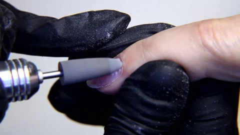 Beautiful nails manicure Stock Footage 100700990