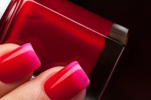 Beautiful nails. Stock Photos