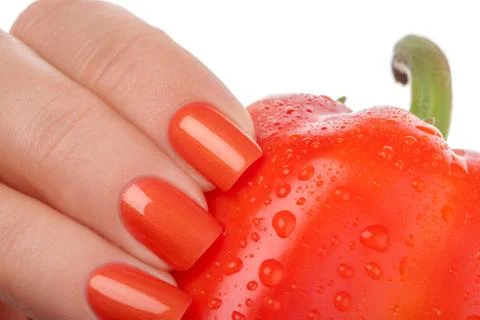 Beautiful nails. Stock Photos