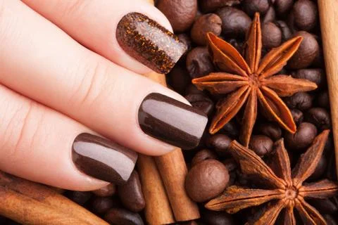 Beautiful nails. Stock Photos