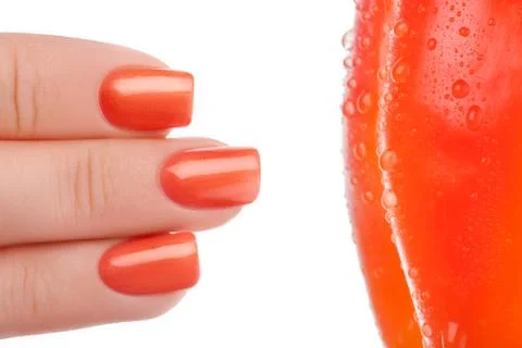 Beautiful nails. Stock Photos