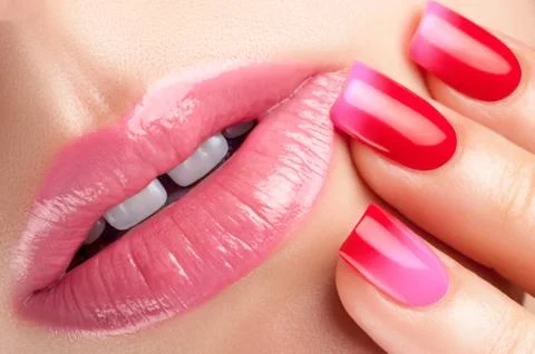 Beautiful nails. Foto stock
