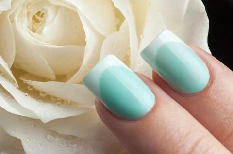 Beautiful nails. Stock Photos