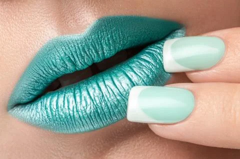 Beautiful nails. Stock Photos