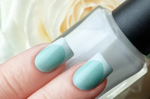 Beautiful nails. Stock Photos