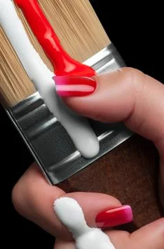 Beautiful nails. Foto stock