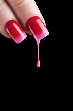 Beautiful nails. Stock Photos