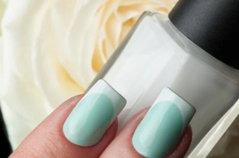 Beautiful nails. Foto stock