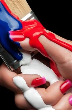 Beautiful nails. Foto stock
