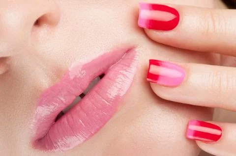 Beautiful nails. Stock Photos