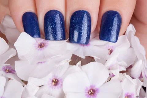 Beautiful nails. Stock Photos