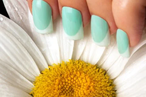 Beautiful nails. Stock Photos