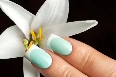 Beautiful nails. Stock Photos
