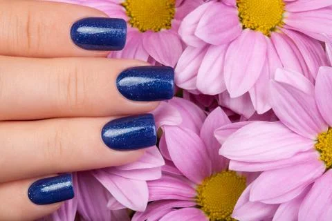 Beautiful nails. Stock Photos