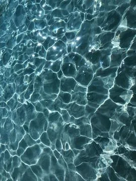 Beautiful natural pattern of water caustics. Stock Photos