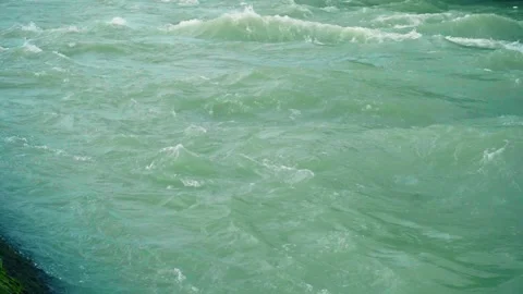 Beautiful Natural River Water Wave Patterns Video Footage Stock Footage 319829497