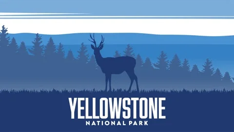  beautiful natural views and sky in yellowstone national park Stock Footage 342575251