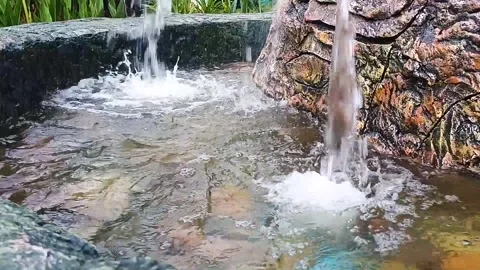Beautiful natural water source Stock Footage 290380777