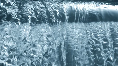 Beautiful natural waterfall background with falling crystalline water flow. Stock Footage 244926029