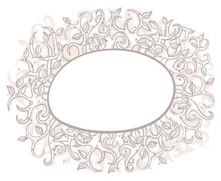 Beautiful nature frame Stock Illustration