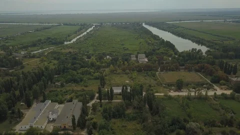Beautiful nature from the height of the drone's flight Video stock 107824568