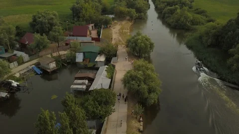 Beautiful nature from the height of the drone's flight Video stock 107824886