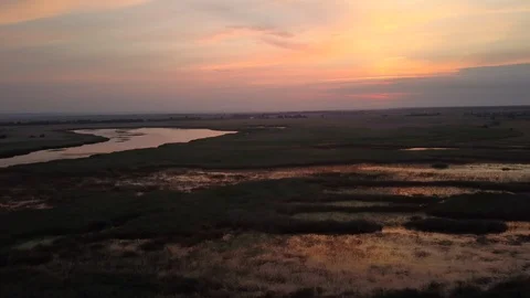 Beautiful nature from the height of the drone's flight Video stock 107825096