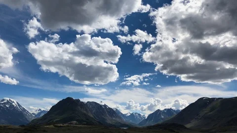 Beautiful nature of the mountain Altai. mountains and hills from above Stock Footage