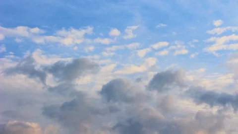 Beautiful nature sunset clouds timelapse. Meteorology cloudscape environment Stock Footage 107469608
