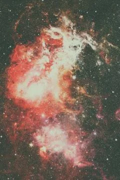Beautiful nebula and Galaxy. Elements of this Image Furnished by NASA Foto stock