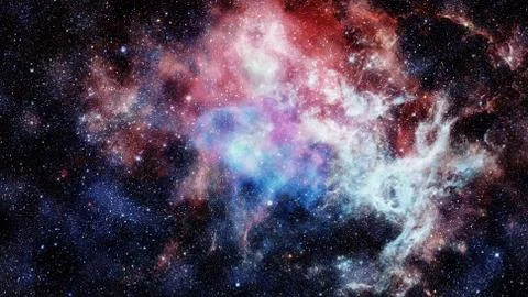 Beautiful nebula and Galaxy. Elements of this Image Furnished by NASA Stock Photos