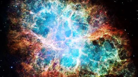 Beautiful nebula and Galaxy. Elements of this Image Furnished by NASA Stock Photos