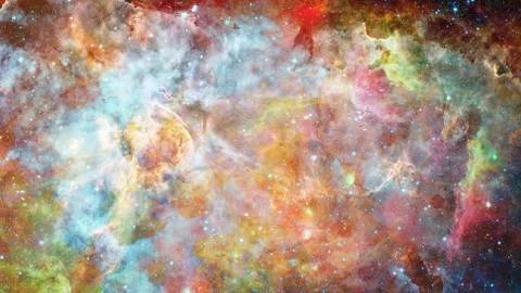 Beautiful nebula and Galaxy. Elements of this Image Furnished by NASA Stock Photos