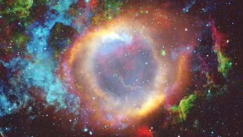 Beautiful nebula and Galaxy. Elements of this Image Furnished by NASA Stock Photos