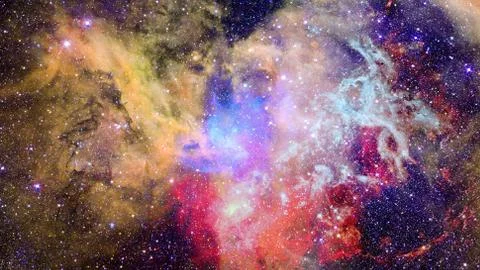 Beautiful nebula and Galaxy. Elements of this Image Furnished by NASA Stock Photos
