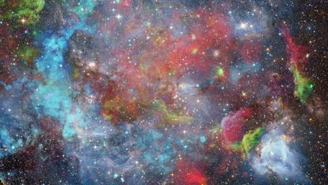 Beautiful nebula and Galaxy. Elements of this Image Furnished by NASA Stock Photos
