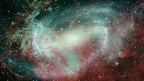 Beautiful nebula and Galaxy. Elements of this Image Furnished by NASA Stock Photos