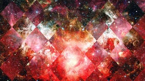 Beautiful nebula and Galaxy. Elements of this Image Furnished by NASA Univ... Foto stock