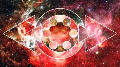 Beautiful nebula and Galaxy. Elements of this Image Furnished by NASA Univ... Stock Photos