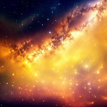Beautiful nebula in deep space. elements of this image furnished by nasa Stock Illustration