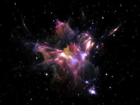 Beautiful Nebula Stock Illustration