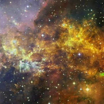 Beautiful nebulaes in outer space. Elements of this image furnished by NASA Stock Illustration