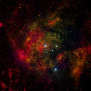Beautiful nebulaes in outer space. Elements of this image furnished by NASA Stock Illustration