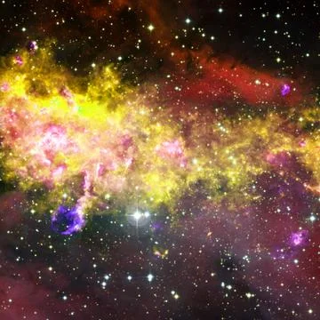 Beautiful nebulaes in outer space. Elements of this image furnished by NASA Stock Illustration